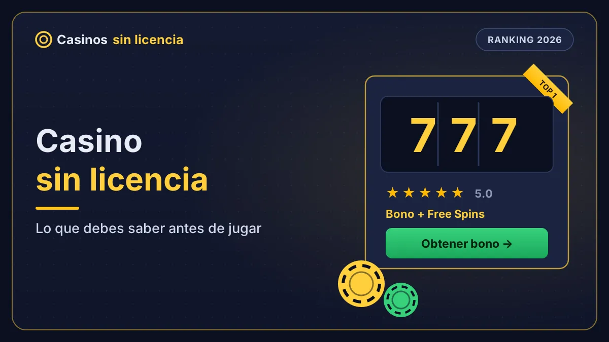 Casino sin licencia – ranking 2026 y lo que debes saber antes de jugar